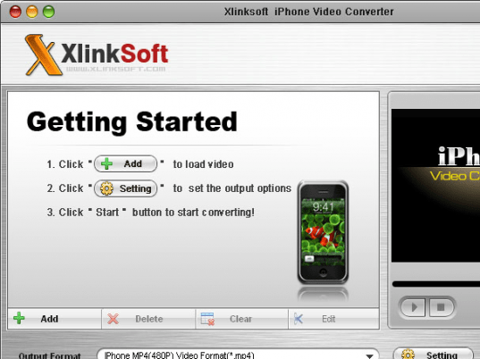 Xlinksoft iPhone Video Converter Screenshot 1