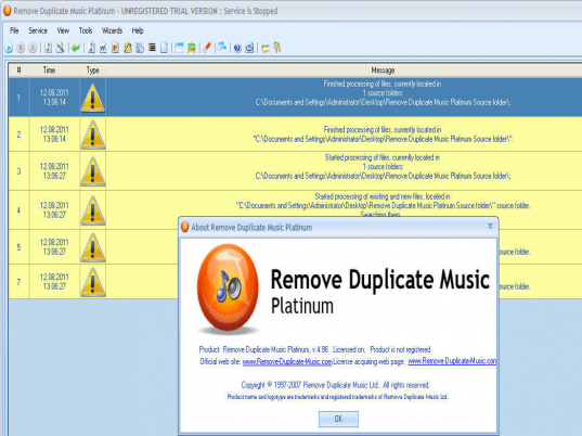 Remove Duplicate Music Platinum Screenshot 1