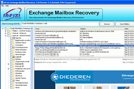 Exchange Server Recovery Tool Screenshot 1