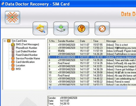 Recover Deleted SMS Phone Memory Screenshot 1