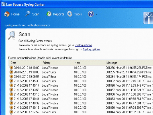 Syslog Center Screenshot 1