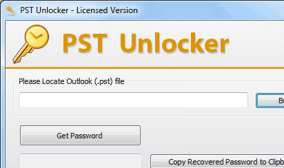 Outlook 2003 Password Recovery Screenshot 1