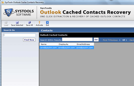 Outlook Contacts Recovery Screenshot 1