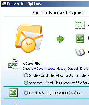 Export Contacts of Outlook Screenshot 1