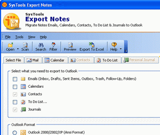 Move Lotus Notes Database Screenshot 1