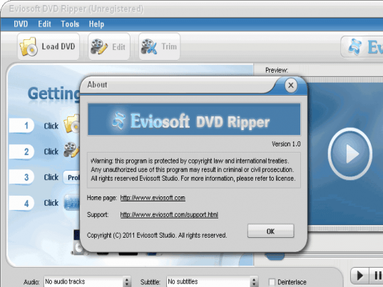 Eviosoft DVD Ripper Screenshot 1