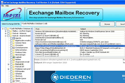 Ms Exchange Recovery Software Screenshot 1