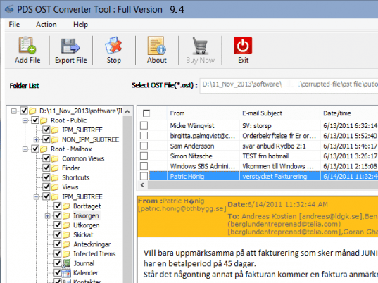 Recover OST to PST Screenshot 1