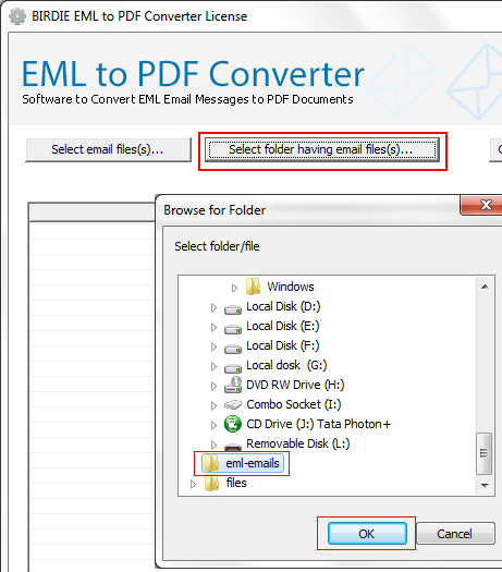 Migrate EML to PDF Screenshot 1