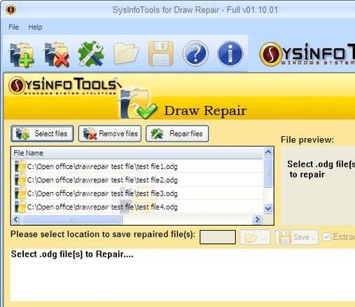 SysInfoTools Draw Repair Screenshot 1