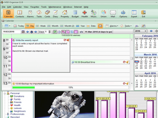 MSD Organizer Freeware Screenshot 1