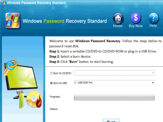 Pwdspysoft Windows Password Recovery Adv Screenshot 1