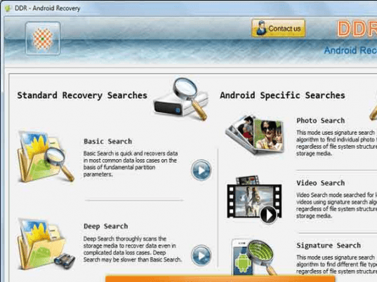 Android Restore Screenshot 1