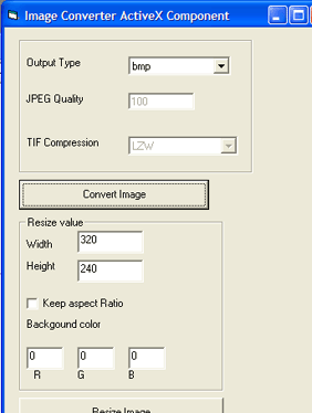 Image Converter ActiveX Component Screenshot 1