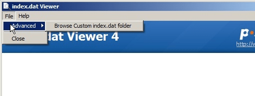 Index.dat Viewer Screenshot 1