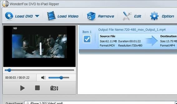 WonderFox DVD to iPad Ripper Screenshot 1