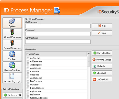 ID Process Manager Screenshot 1