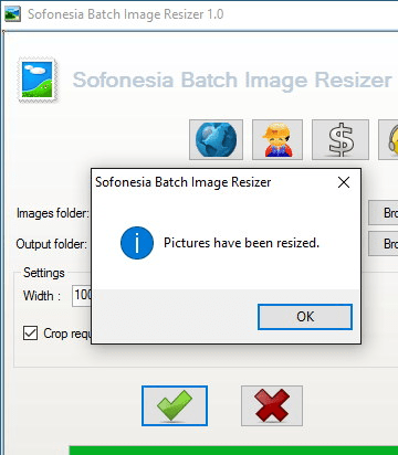 Sofonesia Batch Image Resizer Screenshot 1