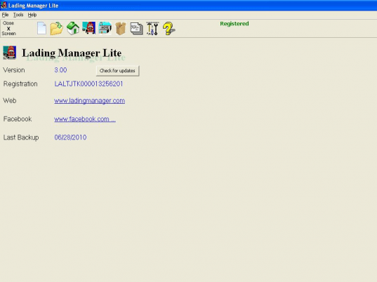 Lading Manager Lite Screenshot 1