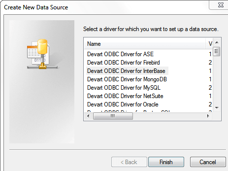 Devart ODBC Driver for InterBase Screenshot 1