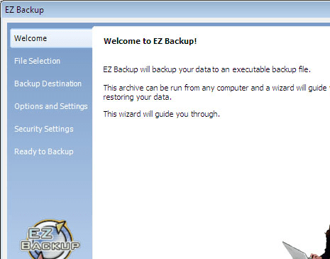 EZ Backup Windows Live Mail Pro Screenshot 1