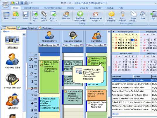 PhotoLab Calendar for Workgroup Screenshot 1