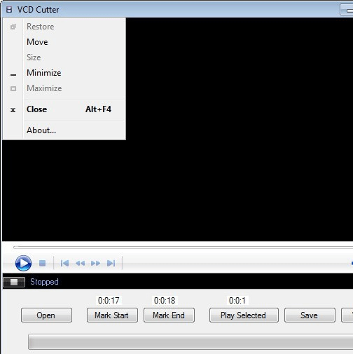 VCD Cutter Screenshot 1