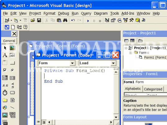 Microsoft Visual Basic Screenshot 1