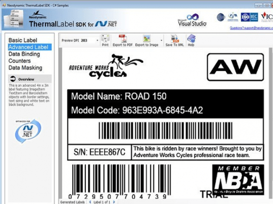 ThermalLabel SDK for .NET Screenshot 1