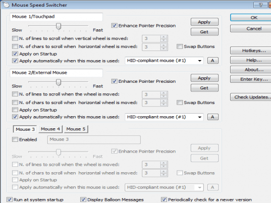 Mouse Speed Switcher Screenshot 1