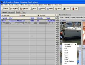 Boat Sales Organizer Deluxe Screenshot 1