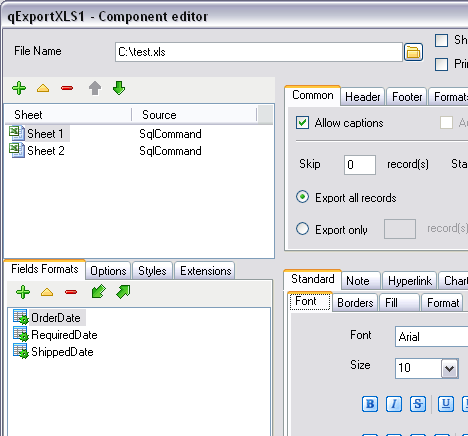 Advanced Data Export .NET Screenshot 1