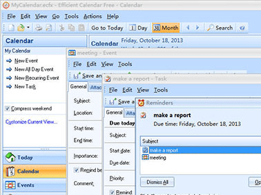 Efficient Calendar Free Screenshot 1