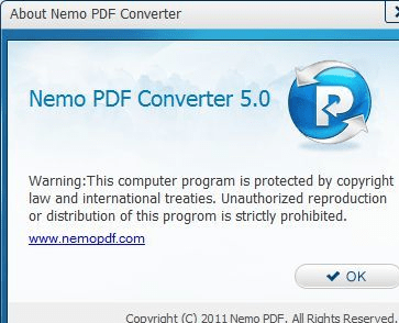 Nemo PDF Converter Screenshot 1