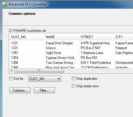 Advanced XLS Converter Screenshot 1