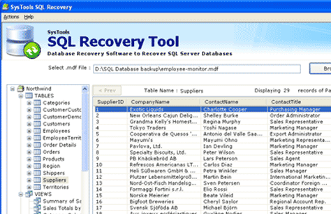 Open MDF Database File Screenshot 1