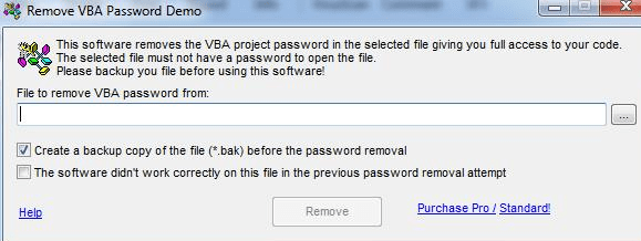 Remove VBA Password Screenshot 1