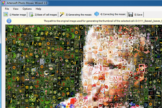 Artensoft Photo Mosaic Wizard Screenshot 1