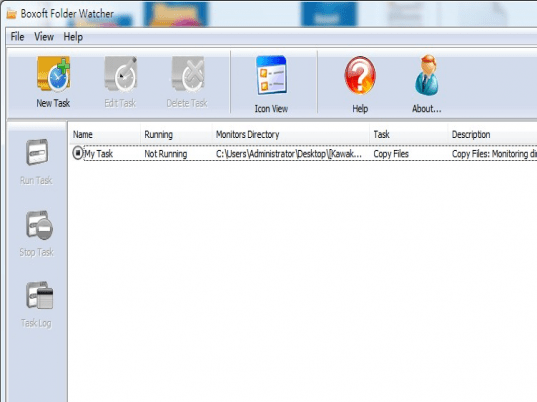 Boxoft Folder Watcher Screenshot 1
