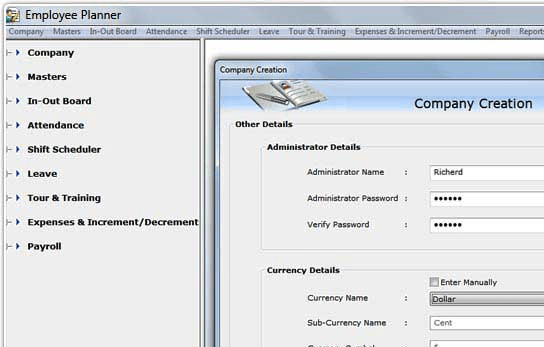 Employee Salary Software Screenshot 1