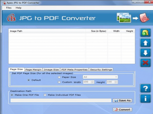 Apex JPG to PDF Converter Screenshot 1