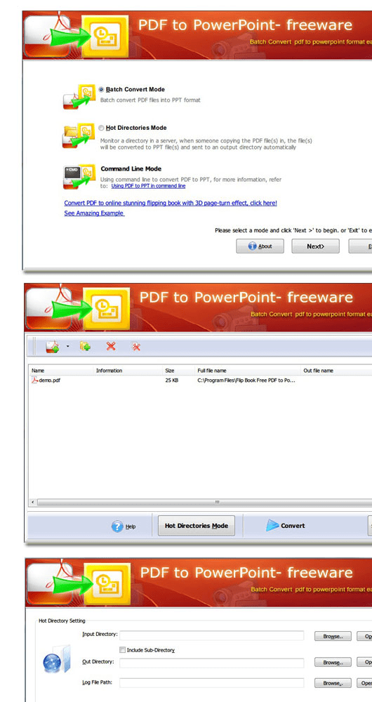 Flash Converter Free PDF to PPT Screenshot 1