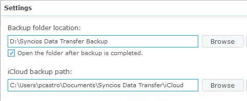 SynciOS Data Transfer Screenshot 1