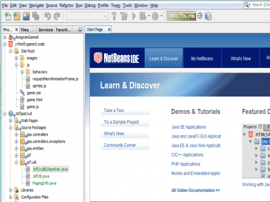 NetBeans IDE Screenshot 1