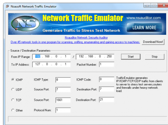 TrafficEmulator Screenshot 1