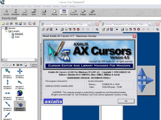 Axialis AX-Cursors Screenshot 1
