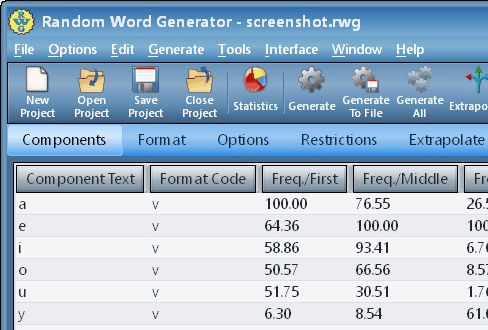 Random Word Generator Screenshot 1