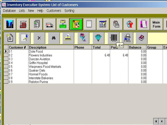 Inventory Executive System Screenshot 1