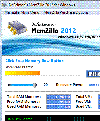 MemZilla Screenshot 1