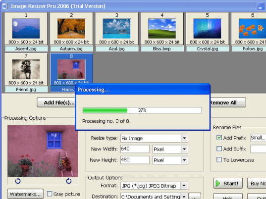 Image Resizer Pro 2006 Screenshot 1